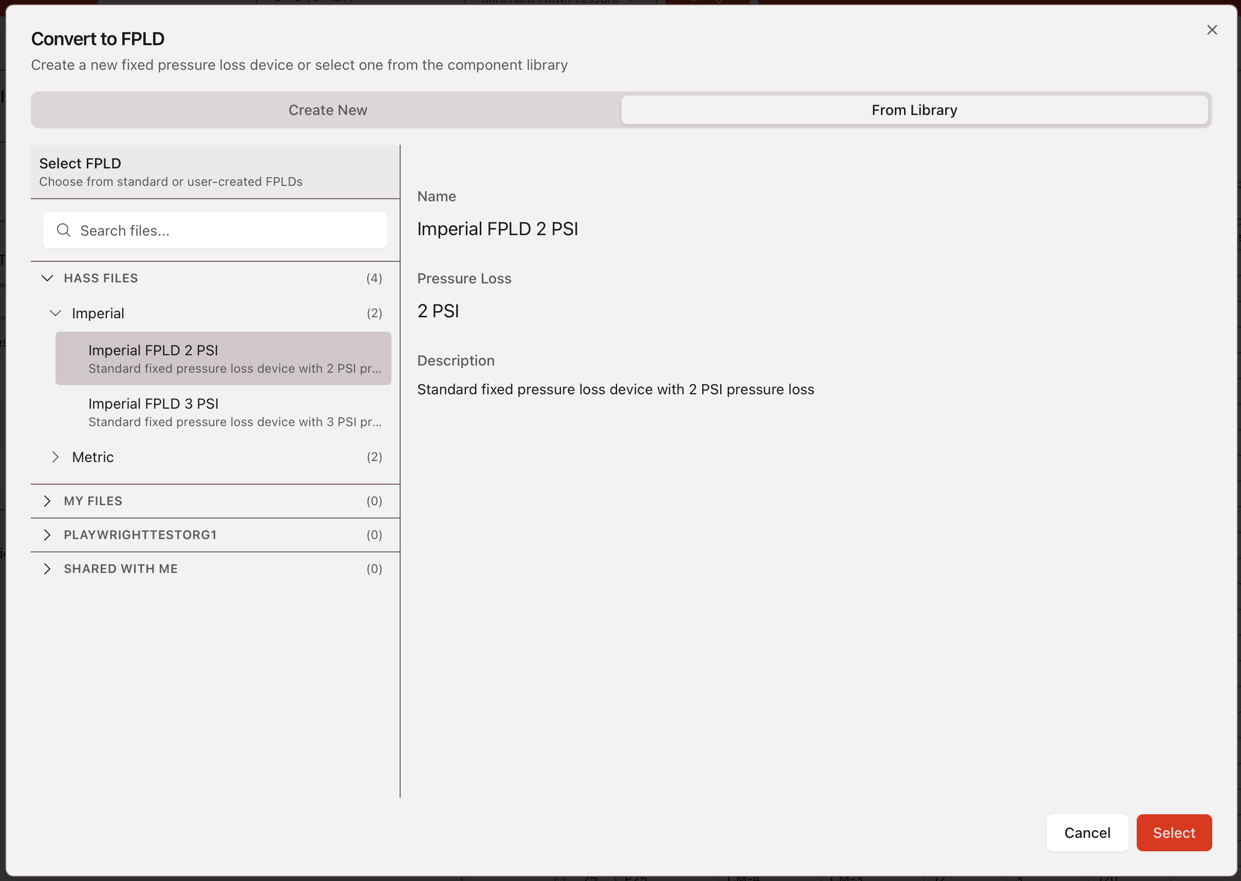 Select an FPLD from library