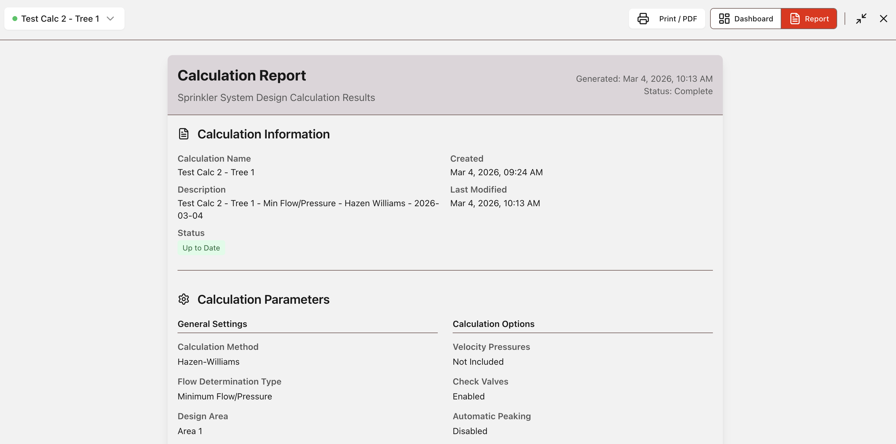 HASS report view